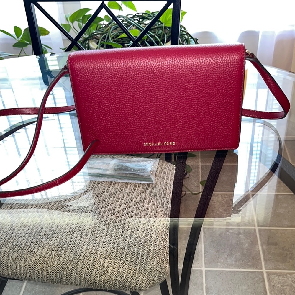 Michael Kors Red Crossbody Bag